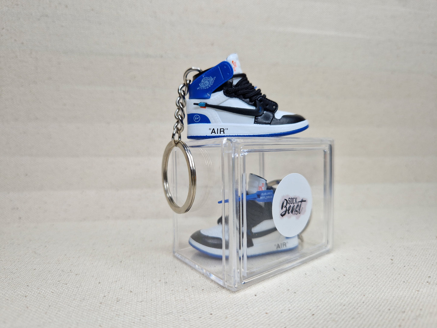 AJ1 X Off-White Mini Key Chain - Blue