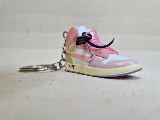AJ1 X Off-White Mini Key Chain - Pink